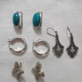 Серьги серебро СССР