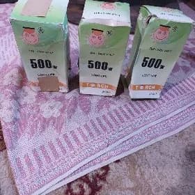 Elektrolampa 500 W, we patron