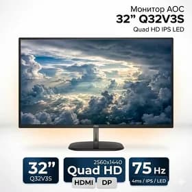 Монитор Monitor AOC 32" Q32V3S