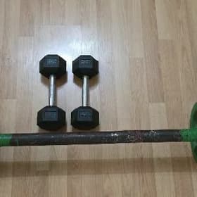Stanga 25 Kg Gantel 5 Kg