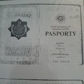 posport. Isayewa Nurjemal 1993