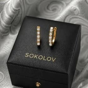 Золотые серьги от Sokolov
