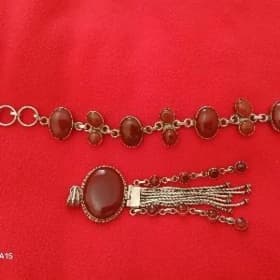 Hindi kümüş braslet we kulon