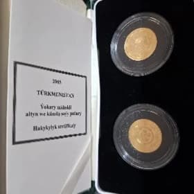 золотая монета с сертификатом