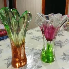 Вазы чешское стекло