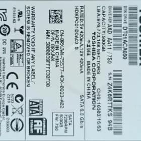 HDD 500 GB