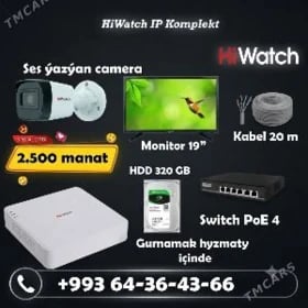 💥Kamera Ip kamplekt täze💥