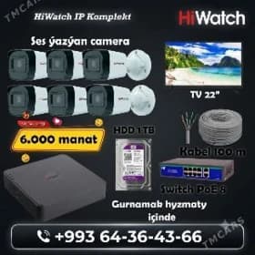 💥Kamera Ip kamplekt täze💥