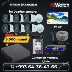 💥Kamera Ip kamplekt täze💥