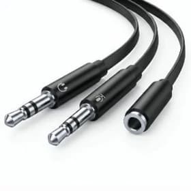 AUDIO AUX TO 2×AUX 3.5mm