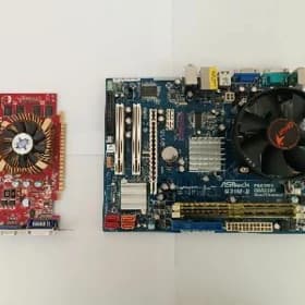 Плата + Проц + 4GB RAM +Видюха