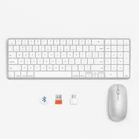 Комплект клавиатура и мышь Meetion iKey C230 белый (En) Подходит для Windows и MacOs