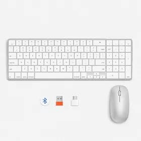 Комплект клавиатура и мышь Meetion iKey C230 Серебристый (En)