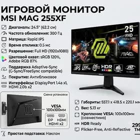 Монитор 25" 300Hz IPS FHD MSI