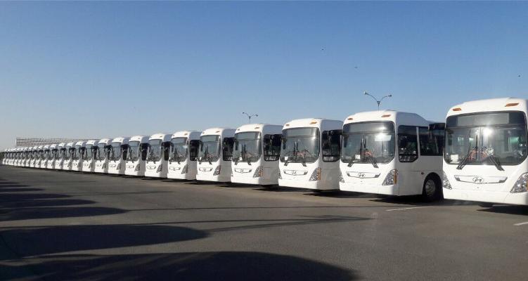 Awgust-oktýabr aýlarynda Türkmenistana 339 sany Hyundai awtobuslary getirildi