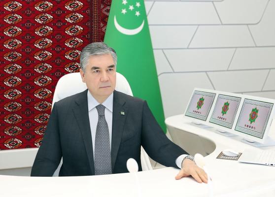 Гурбангулы Бердымухамедов провёл рабочее видеосовещание с руководителями Балканского велаята