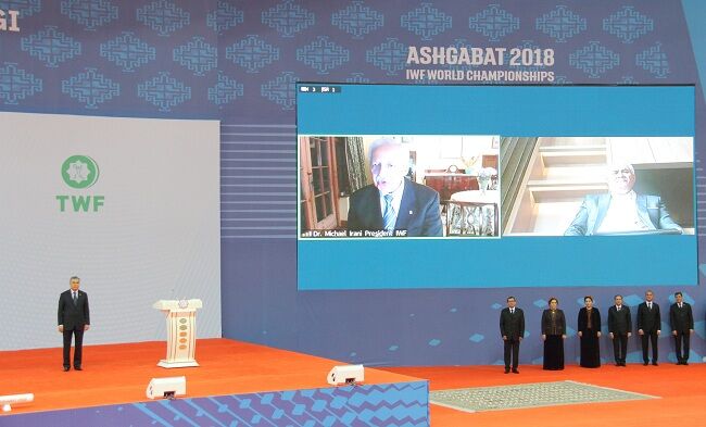 Türkmenistanyň Agyr atletika federasiýasynyň başlygy «Gaýrat» medalyna mynasyp boldy