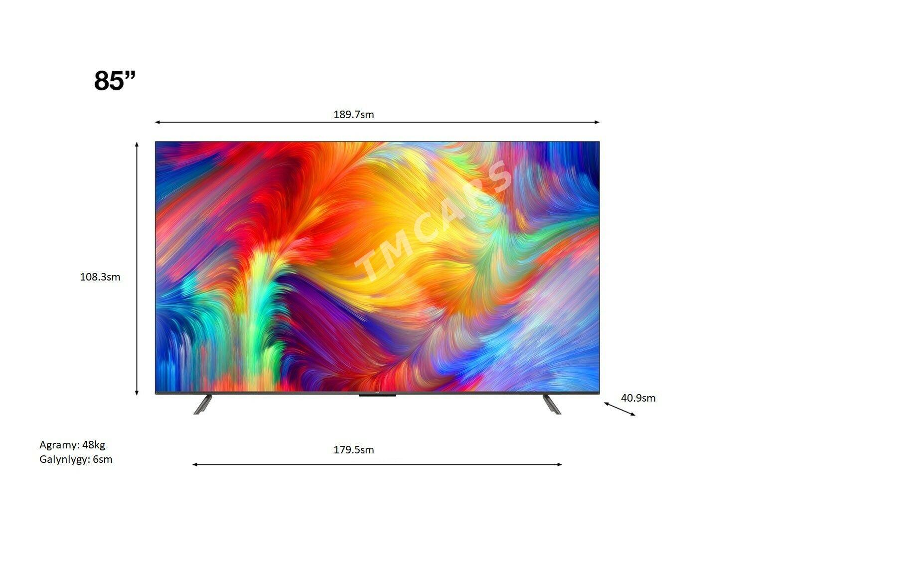 TCL 85" ekran HDR 4K Android Telewizor Андроид Телевизор - Aşgabat - img 3