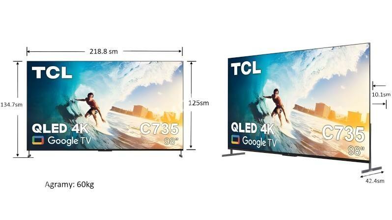 TCL 98" ekran QLED GoogleTV / Android Telewizor / Телевизор - Aşgabat - img 10