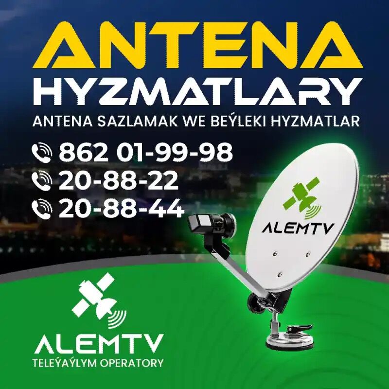 AlemTv/Anten/ustanowka/Антенна/Установка - Aşgabat - img 2