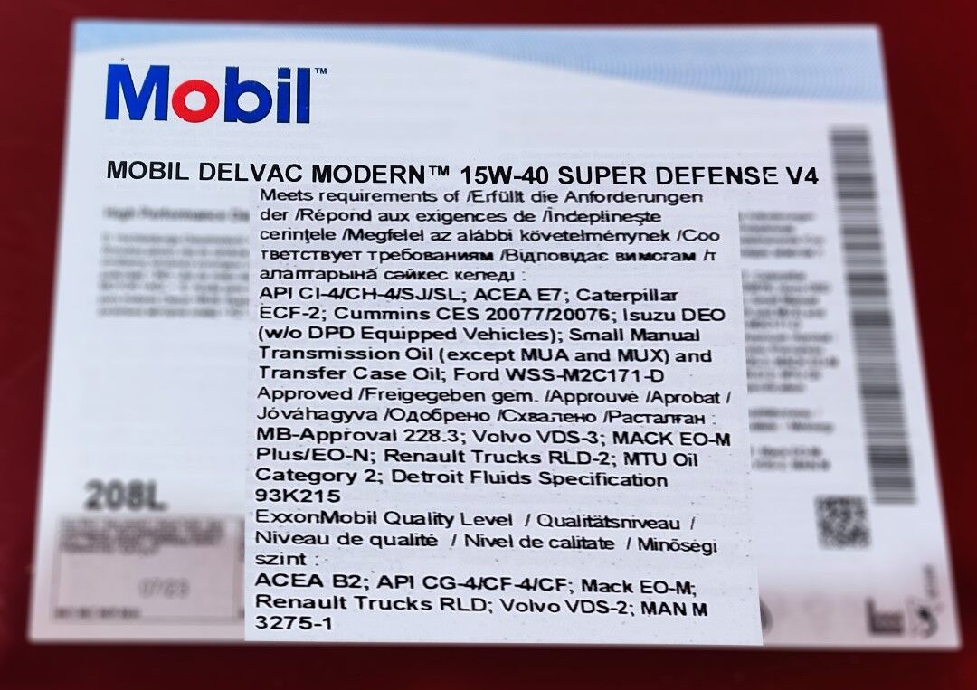 Mobil Delvac Modern MX 15w40 208L 1 TMT - Aşgabat - img 4