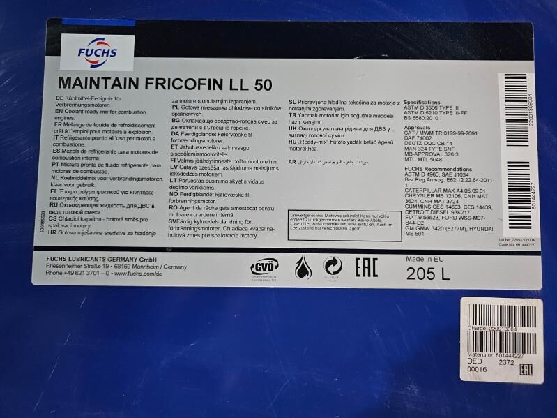 Антифриз Maintain Fricofin LL 15 600 TMT - Aşgabat - img 2