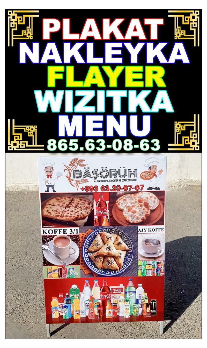 Menu Flayer Wizitka Buklet - Ашхабад - img 2