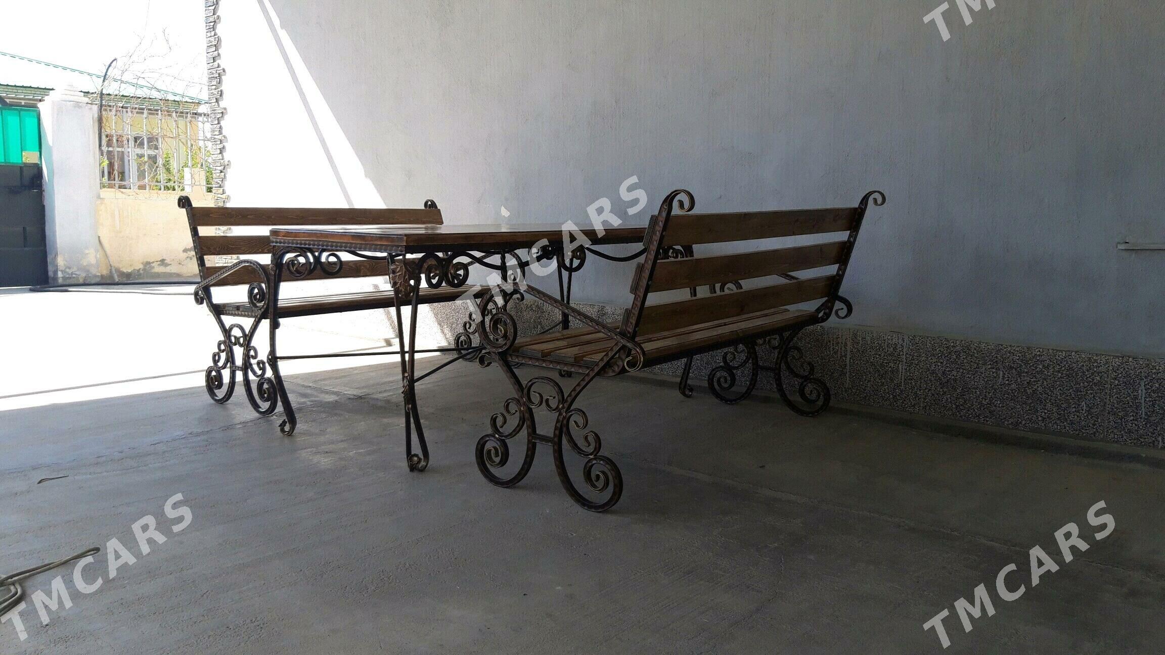 стол скамейки для сада - Büzmeýin - img 3