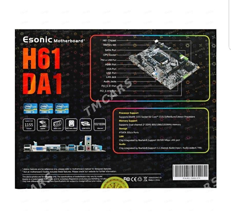  H61DA1 M.2 Esonic 1155 2-3gen - Parahat 4 - img 3