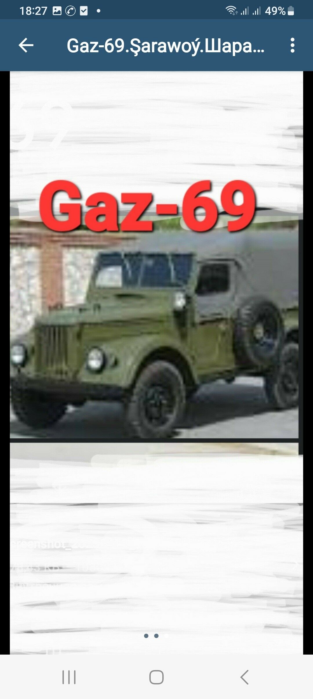 Gaz-69.Koropka zapças 400 TMT - Ruhabat (90-njy razýezd) - img 4
