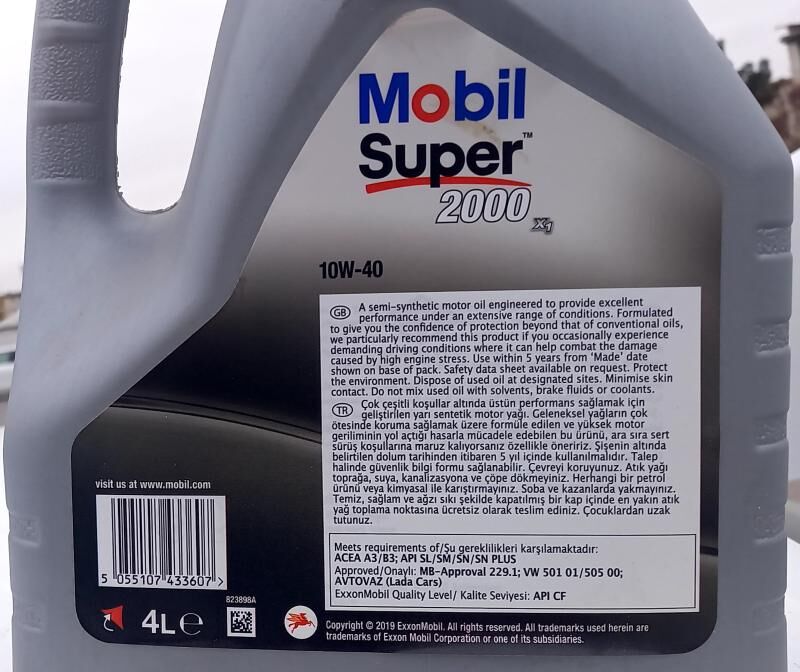 Mobil Super10W-40 original yag 450 TMT - Ашхабад - img 2