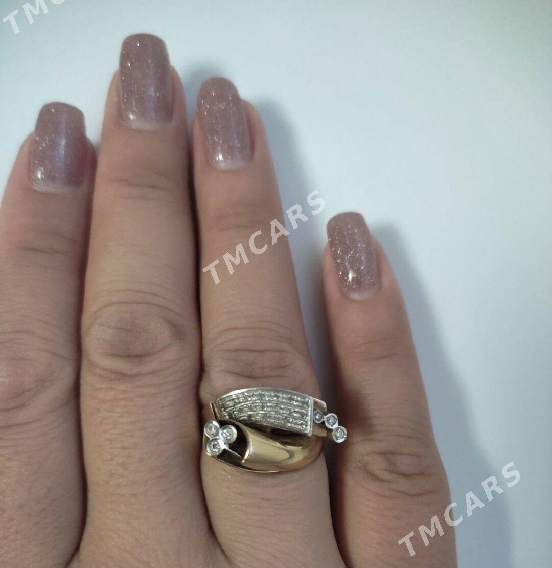 Золотое  кольцо с бриллиантом - Ашхабад - img 6