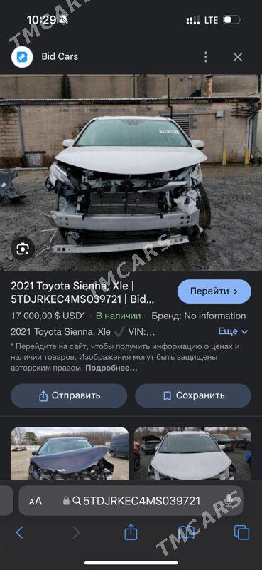 Toyota Sienna 2021 - 650 000 TMT - Ашхабад - img 7