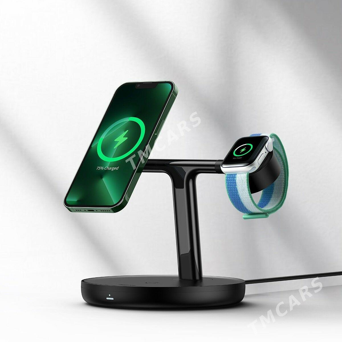 Baseus 3in1 wireless charger - Ашхабад - img 8