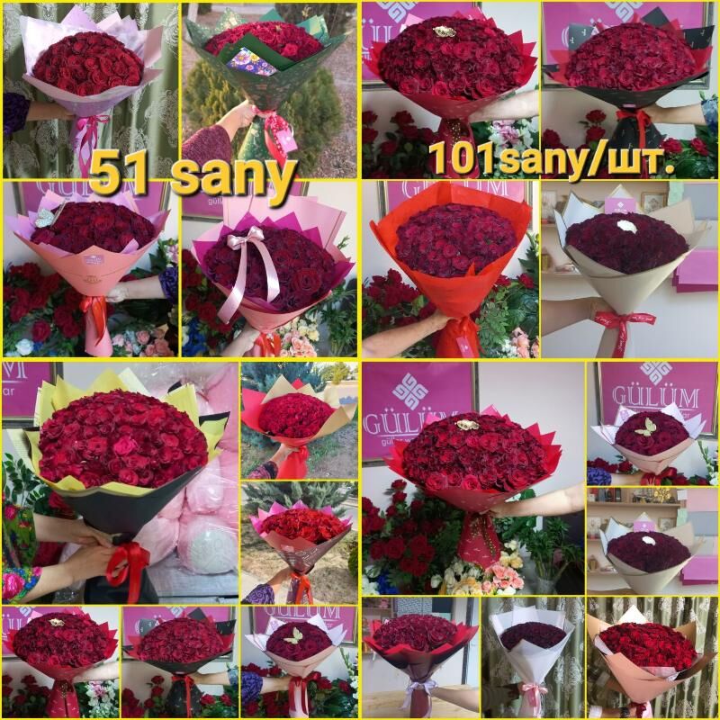GÜLLER,öý gul,roza,роза,цветы - Aşgabat - img 3