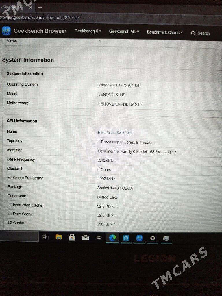 Lenovo Y7000 i5 9pok gtx1660TI - Aşgabat - img 5