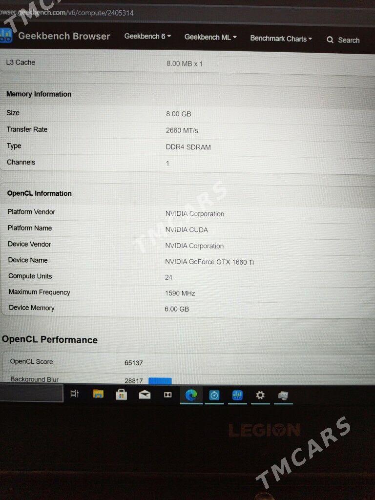 Lenovo Y7000 i5 9pok gtx1660TI - Aşgabat - img 6