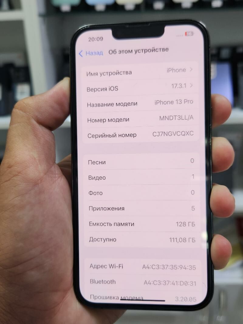 iphone 13pro 87% 128gb 1sim - Aşgabat - img 4