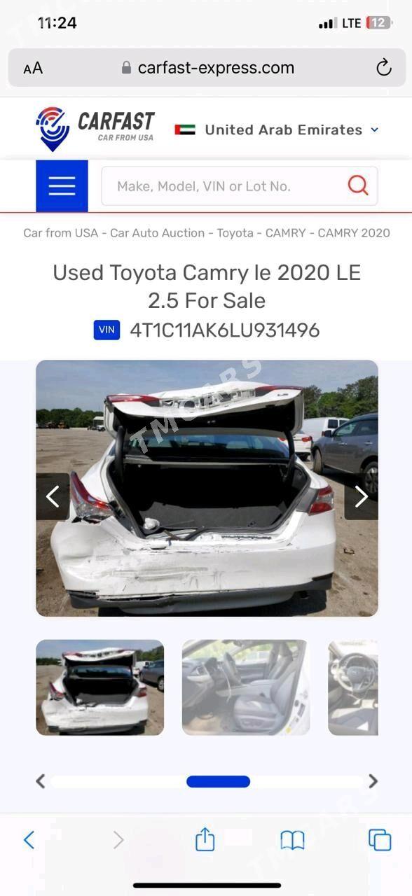 Toyota Camry 2020 - 355 000 TMT - Ашхабад - img 7