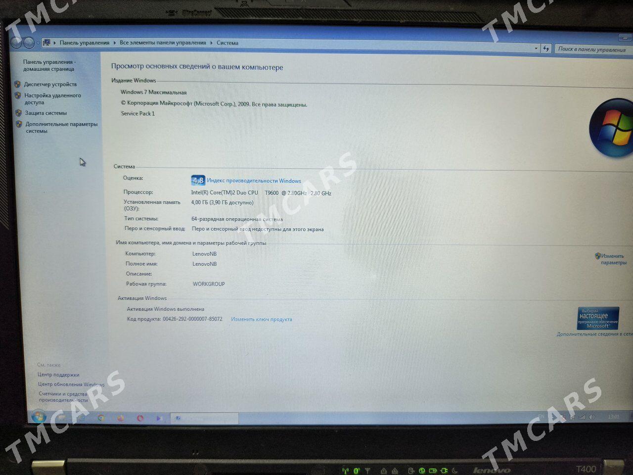 Noutbuk Lenovo ThinkPad T400 Core2Duo/4gb/160g/ATI - Ашхабад - img 4