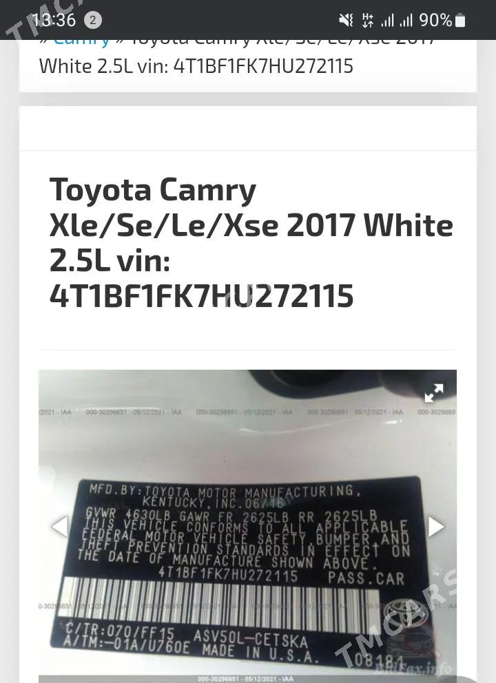 Toyota Camry 2016 - 280 000 TMT - Ашхабад - img 8