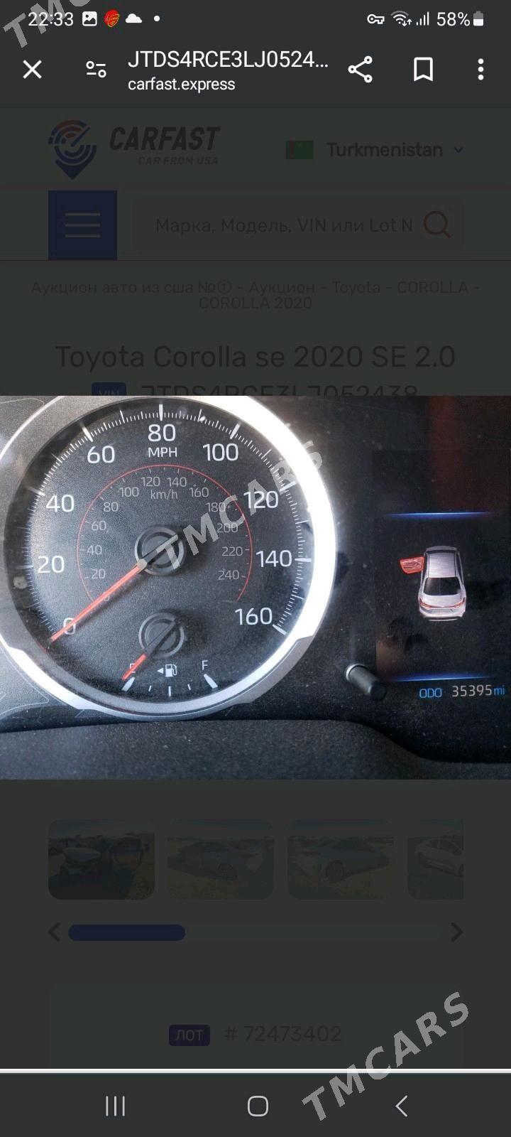 Toyota Corolla 2020 - 215 000 TMT - Ашхабад - img 9