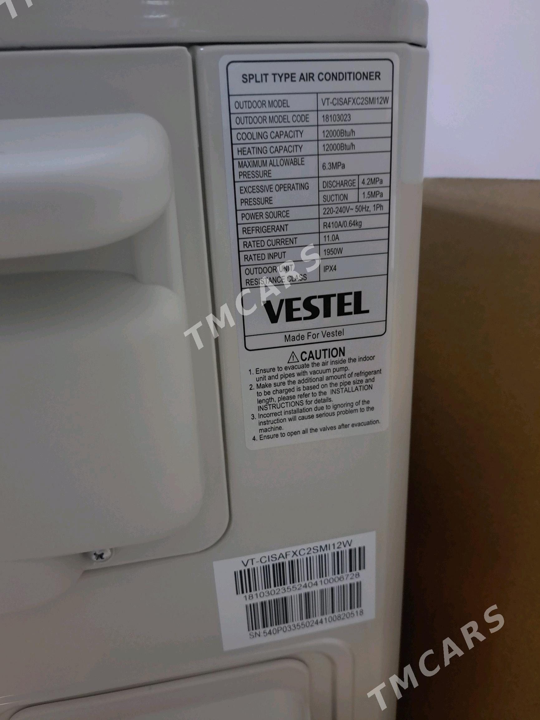 Kondisioner  VESTEL 40 lyk - Aşgabat - img 6