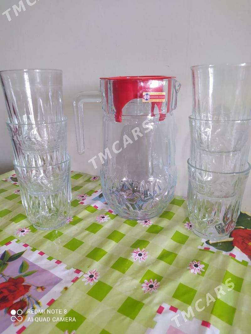 графин со стаканами - Туркменабат - img 2