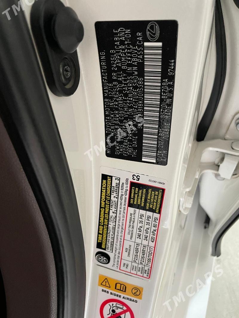 Lexus ES 350 2019 - 395 000 TMT - Ашхабад - img 10
