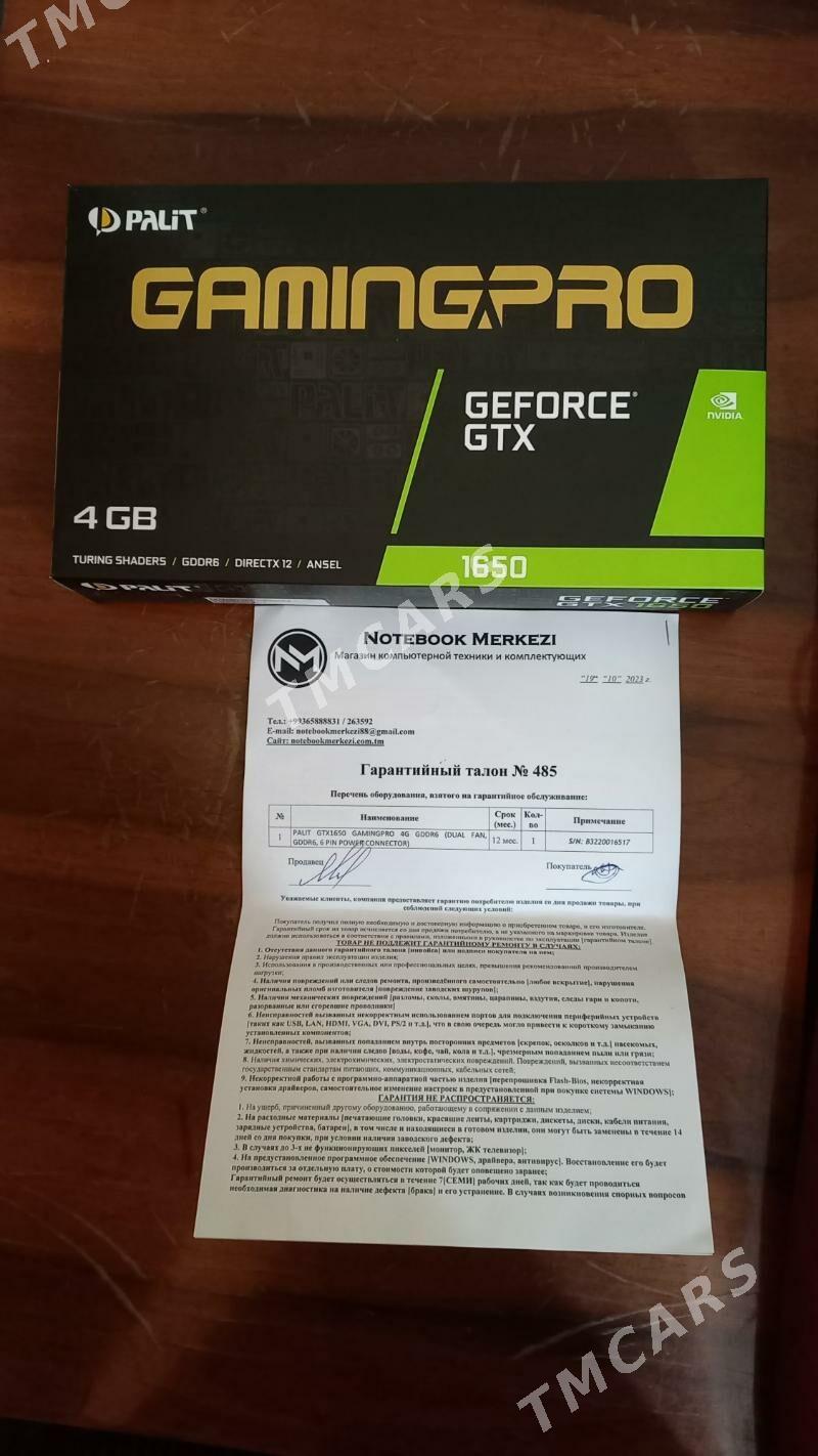 Видеокарта Palit GTX1650 4GB - Ашхабад - img 4