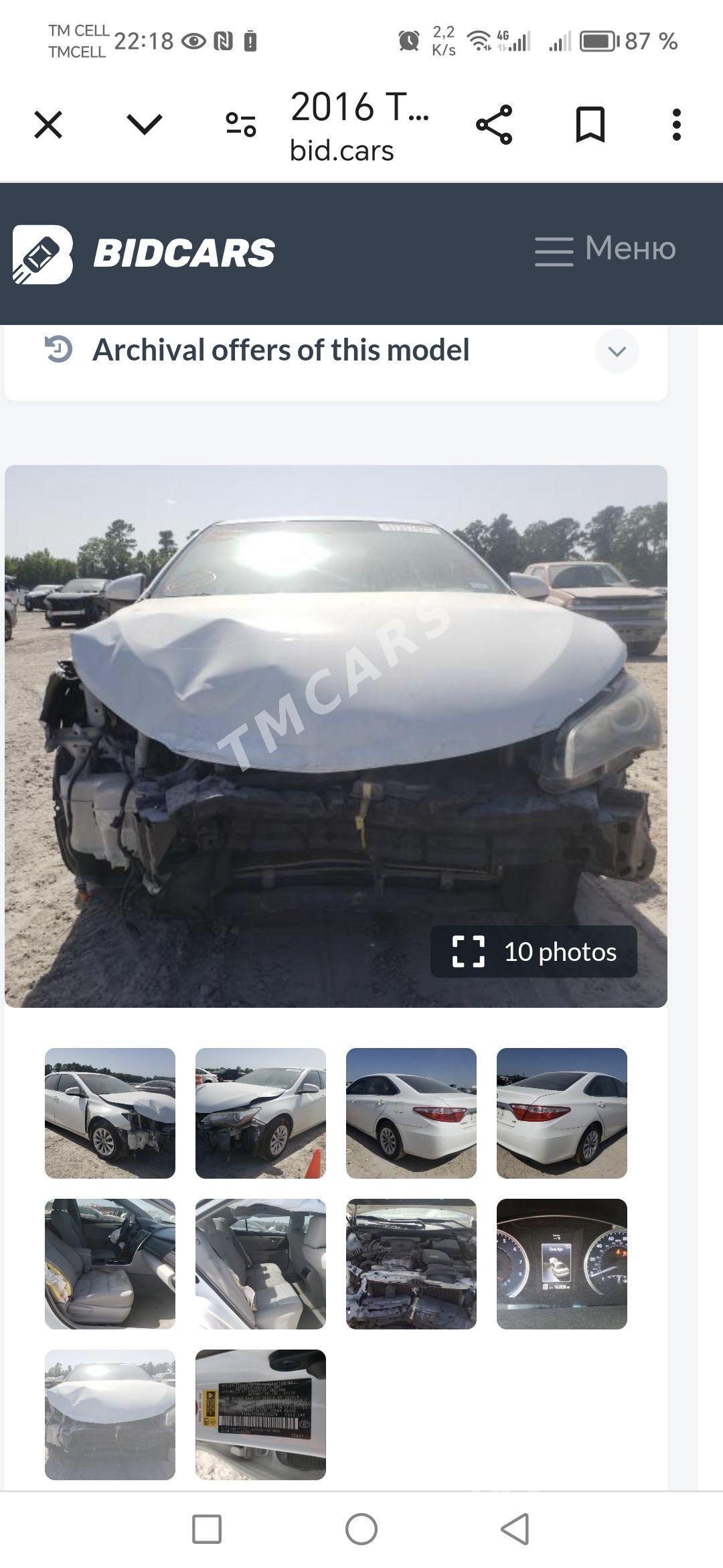 Toyota Camry 2016 - 250 000 TMT - Aşgabat - img 7