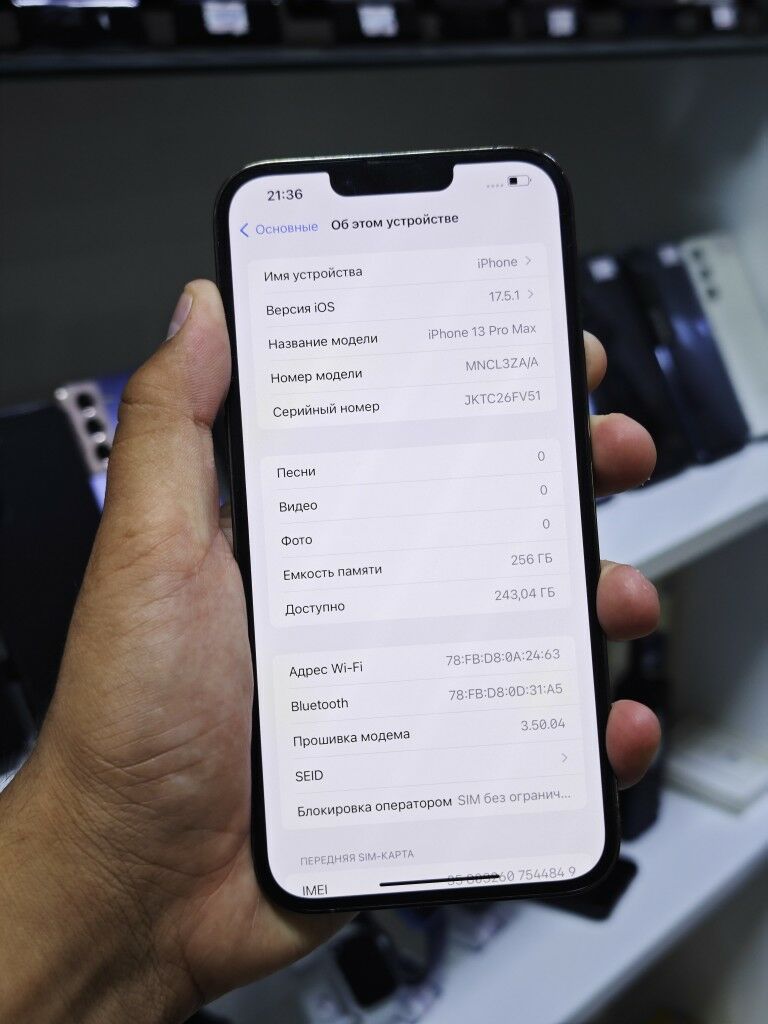 iphone 13pro max 92%256gb 2sim - Ашхабад - img 5