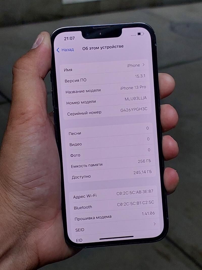 iphone 13pro 256gb 82% 1sim - Aşgabat - img 6