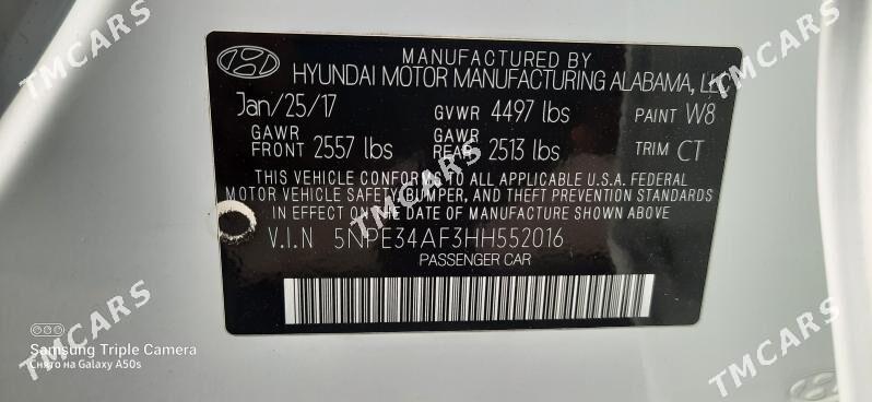 Hyundai Sonata 2017 - 240 000 TMT - Ашхабад - img 6